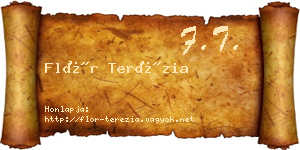 Flór Terézia névjegykártya